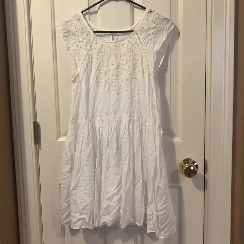 American Eagle White Dress with Cutouts | Small
